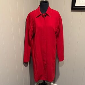 Worth Women’s Small Long Red Trench Coat